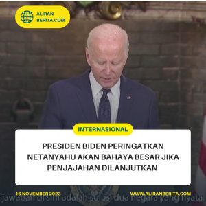 Biden Beri Peringatan Keras Israel Jika Terus Lanjutkan Penjajahan di Palestina