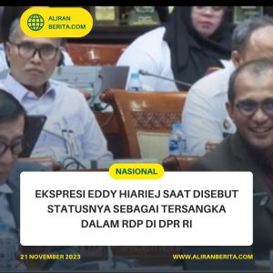 Ekspresi Wajah Eddy Hiariej saat Status Tersangka diungkit Benny di  Rapat DPR