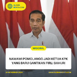 Nawawi Pomolango Jadi Ketua KPK baru Gantikan Firli Bahuri