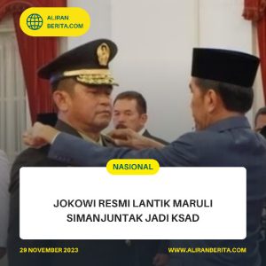 Jokowi Resmi Lantik Maruli Simanjuntak Jadi KSAD